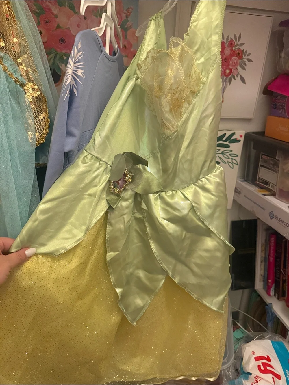 Disney Princess Costume Lot in Light Blue, Aqua, Yellow and Green - Picture 6 of 6